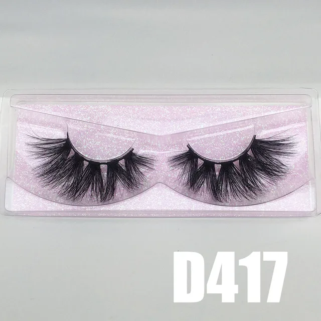 BossGirl Lashes False Eyelashes Natural Long 22mm 20mm 3D 5D Real Mink Handmade Lightweight Comfortable D414 D417