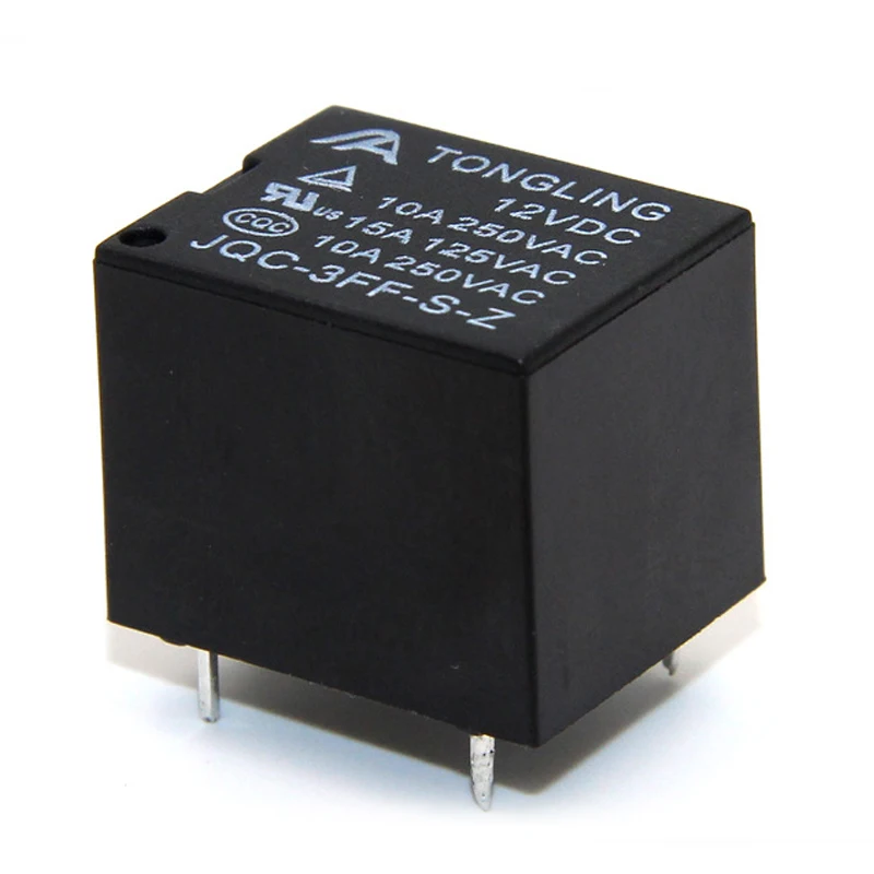 

5PCS JQC-3FF Relay 5PINS 10A 5V 12V 24V Mini Electromagnetic Relay Household Power Relay