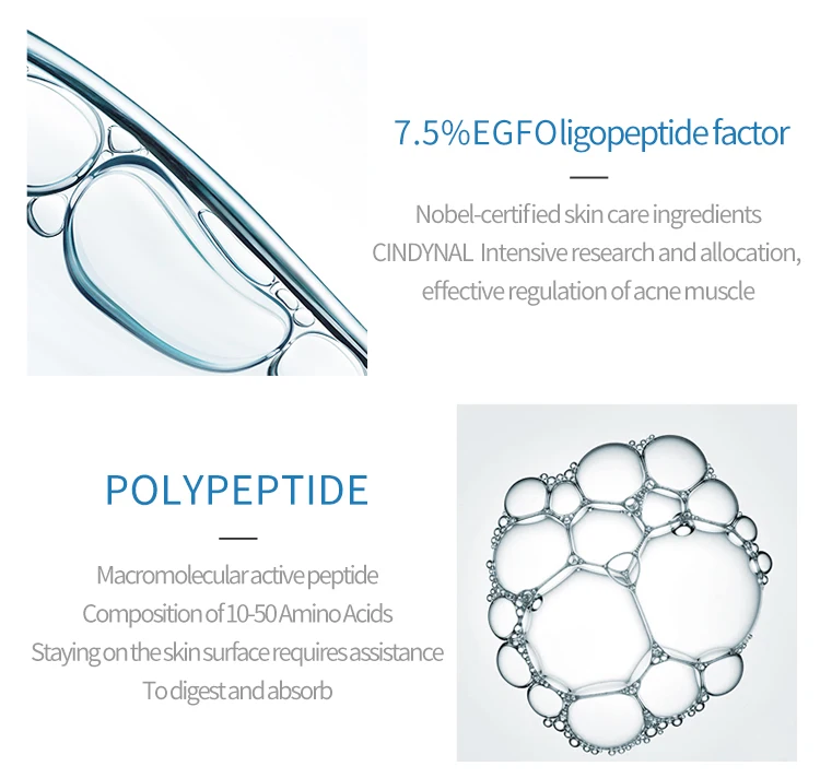 Олигопептид стоковый раствор против морщин стоковый раствор антивозрастной лифтинг для кожи сужение пор Увлажняющая восстанавливающая сыворотка для лица