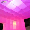 Free Shipping 3.4x3x2.5 Meters Inflatable Cube Event Tent With LED Lights For Sale - BG-T0321 5