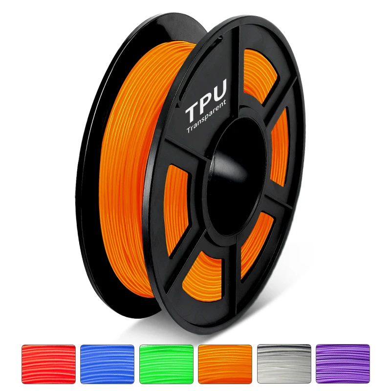 TPU  3D Printer Filament 0.5 KG 1.75 MM Refills Bendable Non-Toxic Fast Shipping Gift Printer Handles Pen DIY BELIVEER 3D rainbow petg 3D Printing Materials