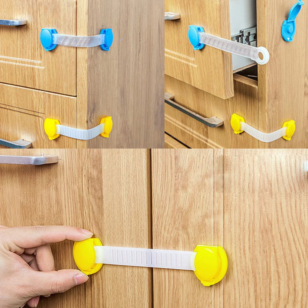 3 шт. пластиковые блокираторы для дверей шкафов и ящиков|Замки ящиков| |