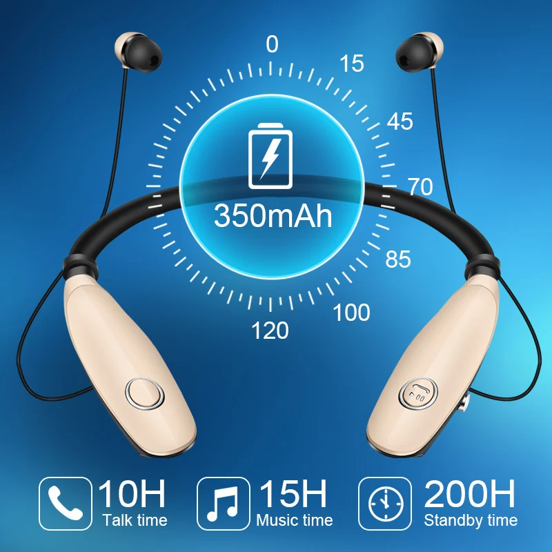 Wireless Bluetooth Headphones Running Sports Earphone Bass Sound Cordless Ear phone With Microphone For Iphone Xiaomi Earbuds