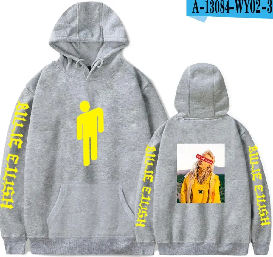 Billie эйлиш печати с капюшоном для женщин/мужчин популярная одежда Harajuku Повседневная Горячая Распродажа толстовки KPOP толстовка плюс размер