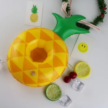 

Pineapple Mini Inflatable Shape Water Swimming Pool Drink Cup Stand Holder Float Toy Coasters Water Beverage Beer Bottle