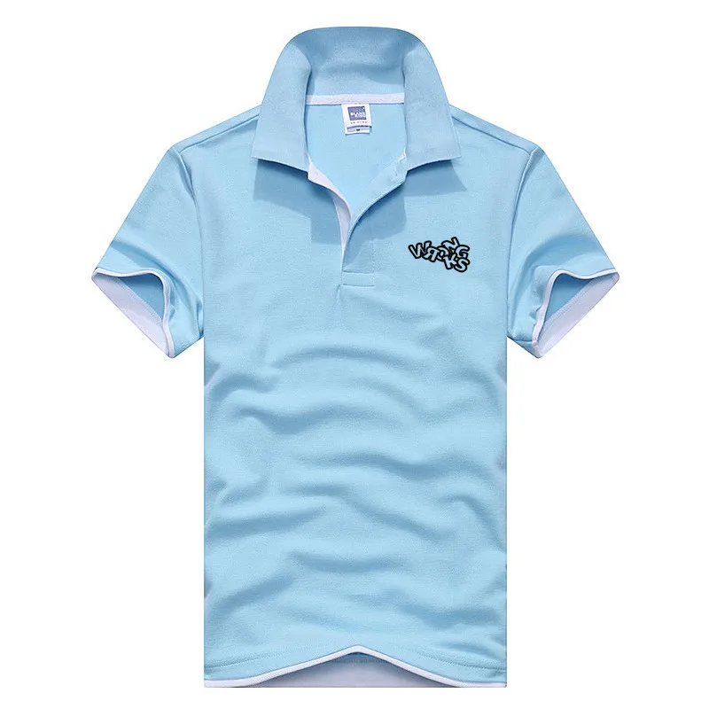 New Beautiful hollow letters men's polo shirts high-quality cotton short-sleeved shirts breathable solid polo shirts summer casu