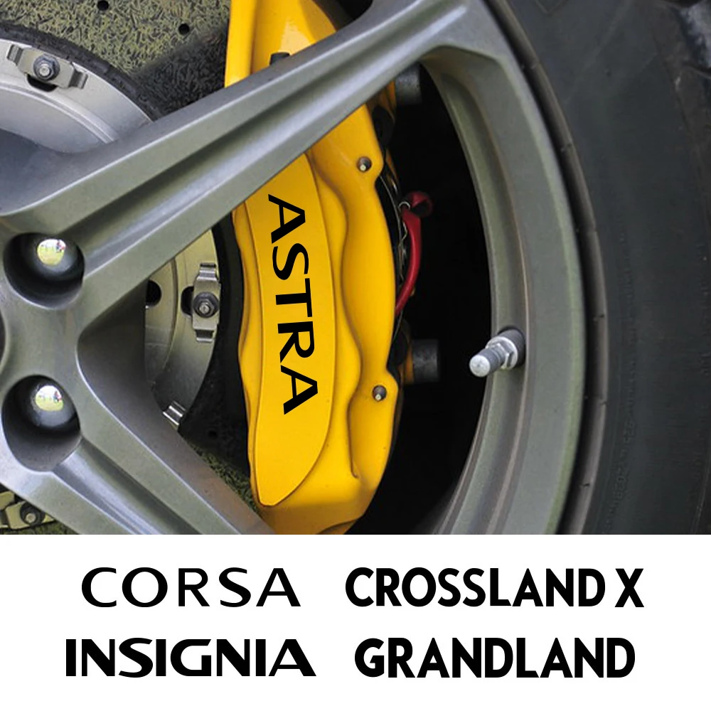 Для Opel Astra H GTC тюнинг Opc Insignia Grandland X Corsa Zafira наклейка на тормозной суппорт автомобиля термостойкие деокративные наклейки