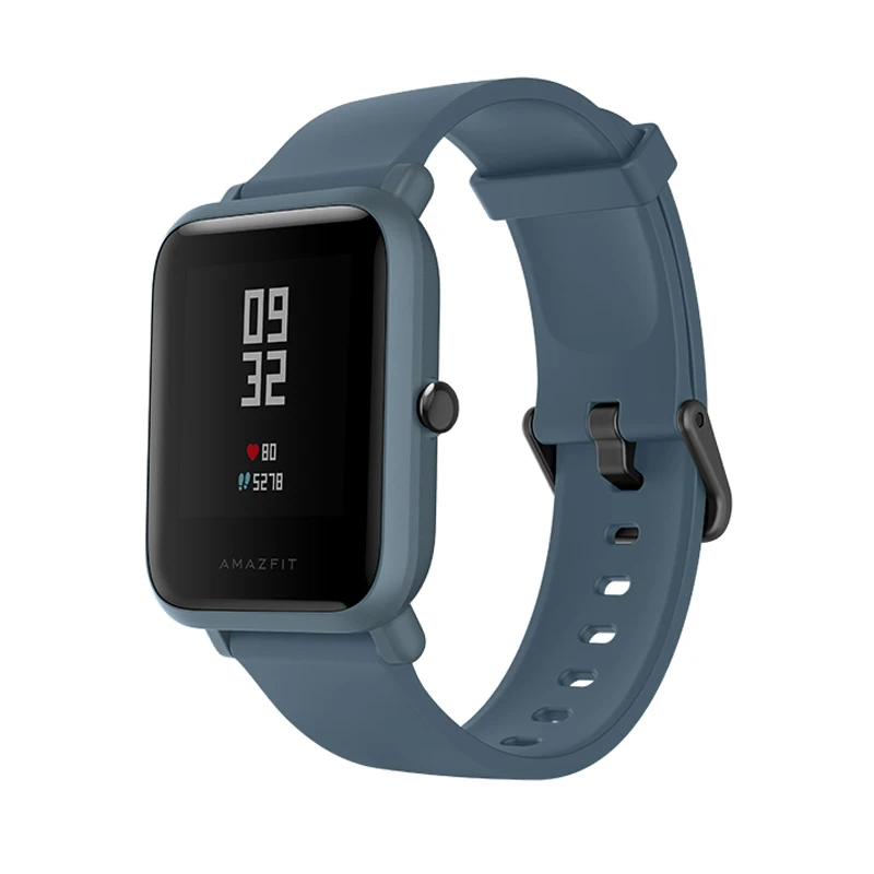 Оригинальные Смарт-часы Amazfit Huami Bip Lite 2, gps, 45 дней, батарея глонесс, пульсометр, умные часы HUAMI, глобальная версия - Цвет: Blue