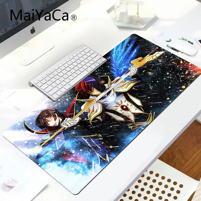 MaiYaCa Code Geass lelouch индивидуальные коврики для мышки для ноутбука коврик для мышки в стиле аниме Удобная мышка коврик игровой защелка для мыши