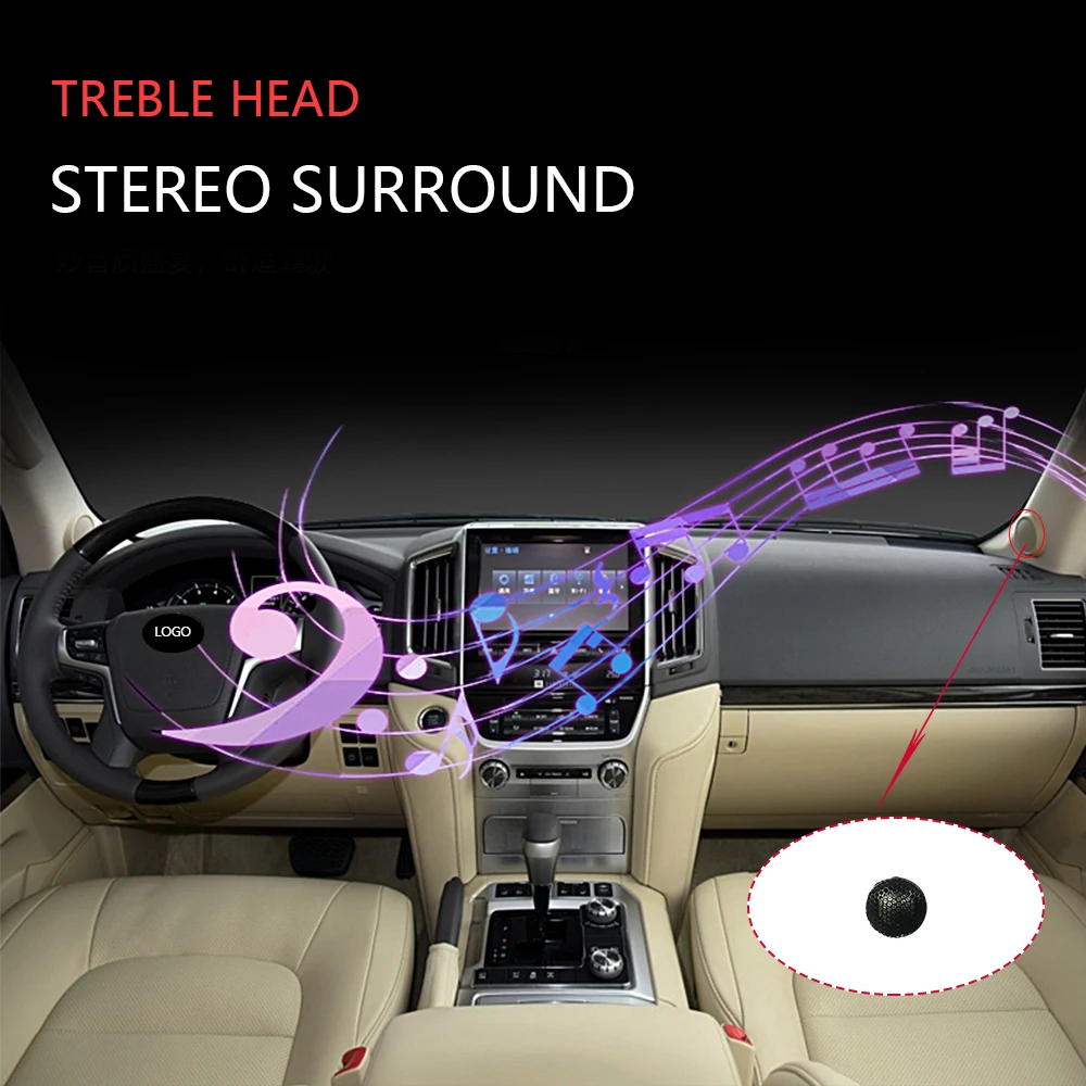Комплект обновления аудио для Toyota Land Cruiser Prado качество звука без потерь HiFi аудио СЧ твитер бас Музыка стерео динамик