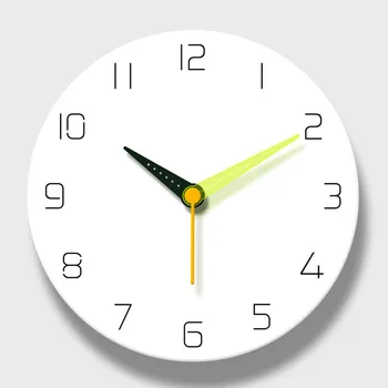 

Minimalist Modern Design Wall Clock Home Decoration Kitchen Art Personality Nordic Watch Quartz Bedroom Pure White Living Room