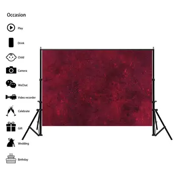 

Wine red retro tie-dye photography background cloth non-woven spray paint painting For party photo background