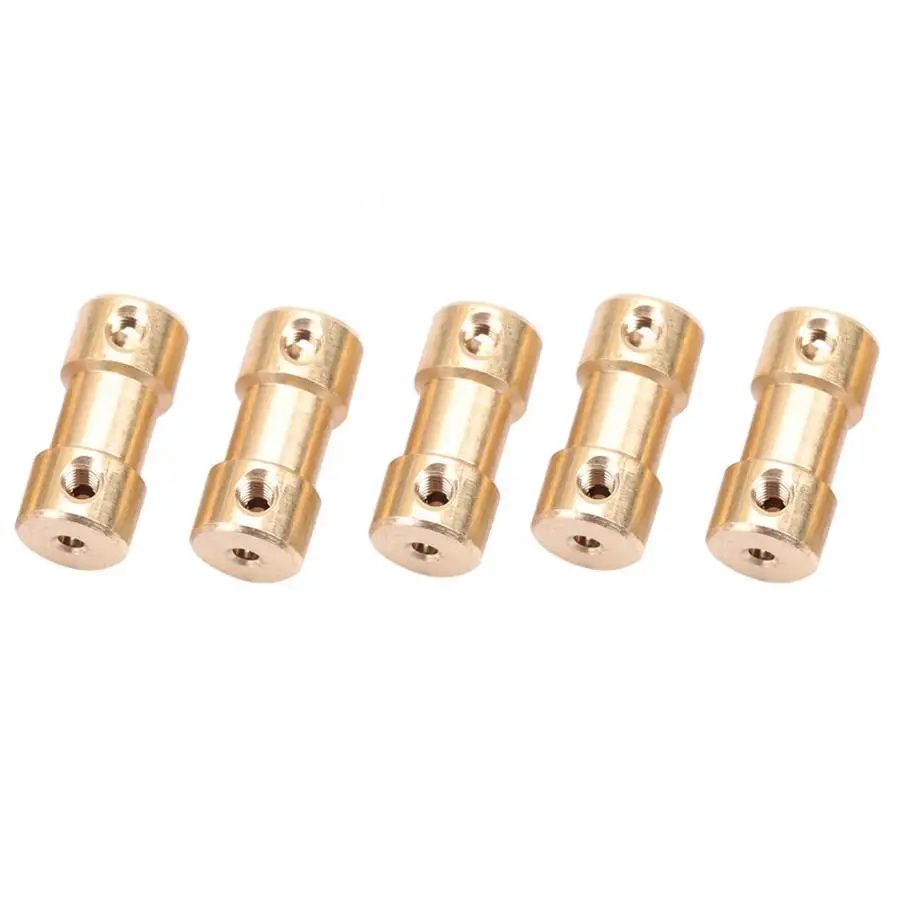 

5pcs Coupler Motor Shaft Motor Copper Shaft Flexible Coupling Coupling Coupler Connector Sleeve Transfer Joint Adapter