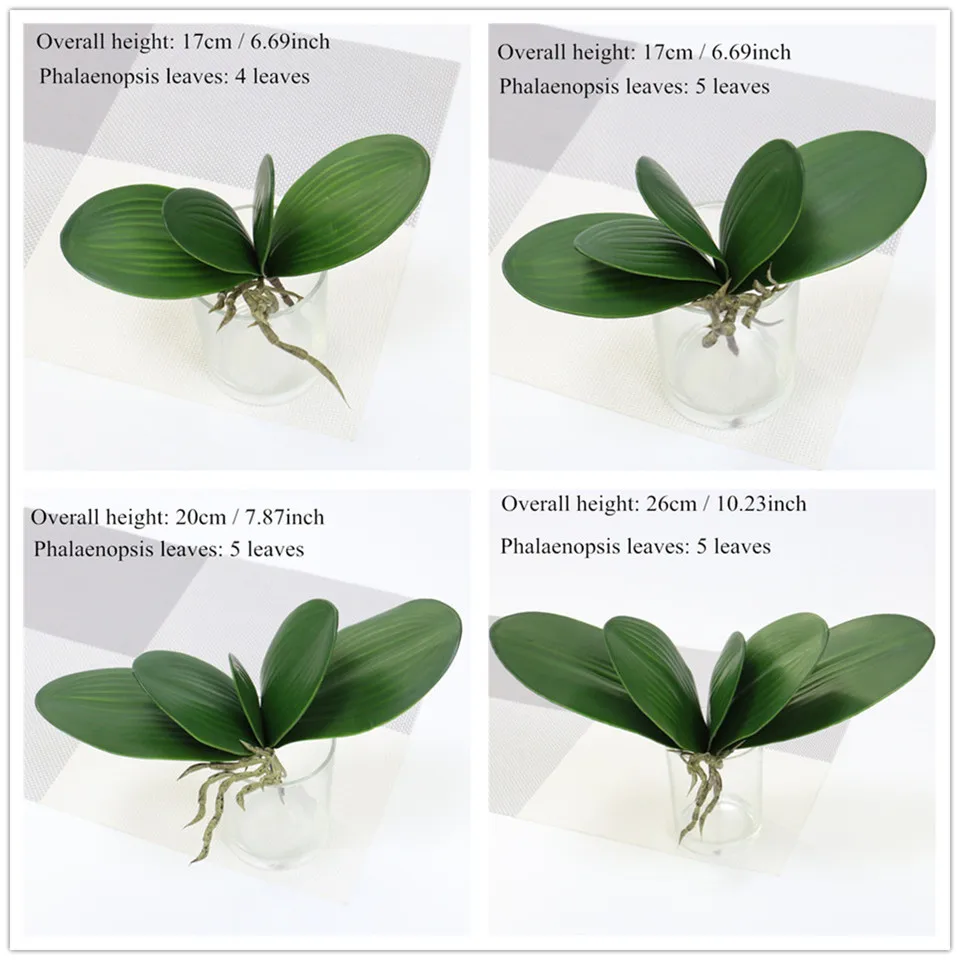 1 шт Искусственные растения настоящий на ощупь фаленопсис лист декоративные цветы DIY вспомогательный материал для цветочного оформления листья орхидеи