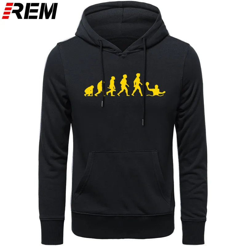 Худи rem Evolution, ватерполо, мужская мода, длинный рукав, o-образный вырез, хлопок, забавные, крутые мужские топы, Толстовки, Толстовки