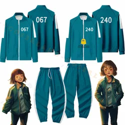 Squid Game TV Cosplay Women Jacket 067 Kang Sae byeok 240 Ji yeong Sisters Costume 456 Seong Gi Hun Hoodies Round Six Outfit