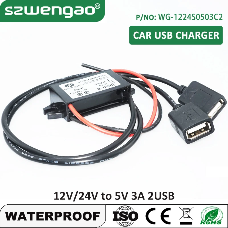 Понижающий преобразователь постоянного тока 8-32 В 12 24 в до 5 3 А 15 Вт USB Type-C