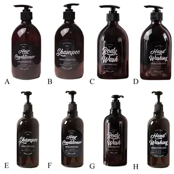

Ins Simple Divided Bottle Shampoo Shower Gel Conditioner Empty Bottle Press Bottle Tagged Lotion Bottle Squeeze Bottle