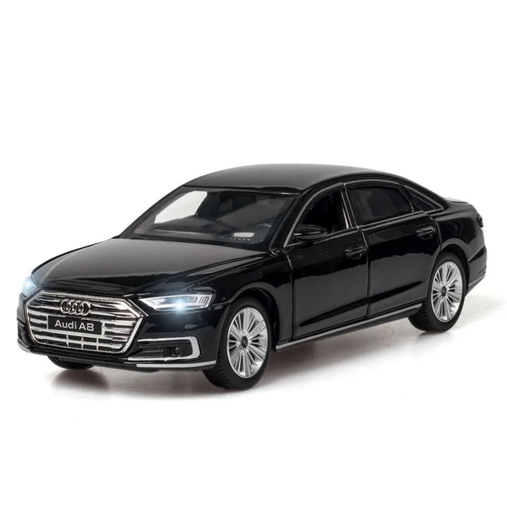 Модель автомобиля JKM Audi A8 из сплава с отрывной заслонкой игрушка для мальчиков