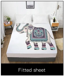 3D пододеяльник, одеяло/одеяло случае королева/король, богемное постельное белье со слоном на заказ размер/220x240/200x200, Прямая доставка