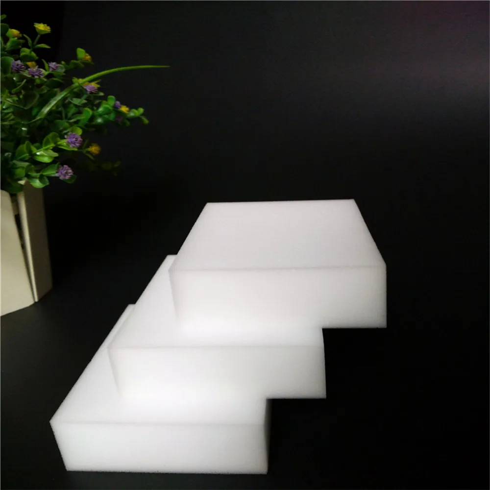 100pcs/lot White Magic Sponge Cleaner Eraser Multi-functional Melamine for Kitchen Bathroom Cleaning 100x60x20mm | Дом и сад