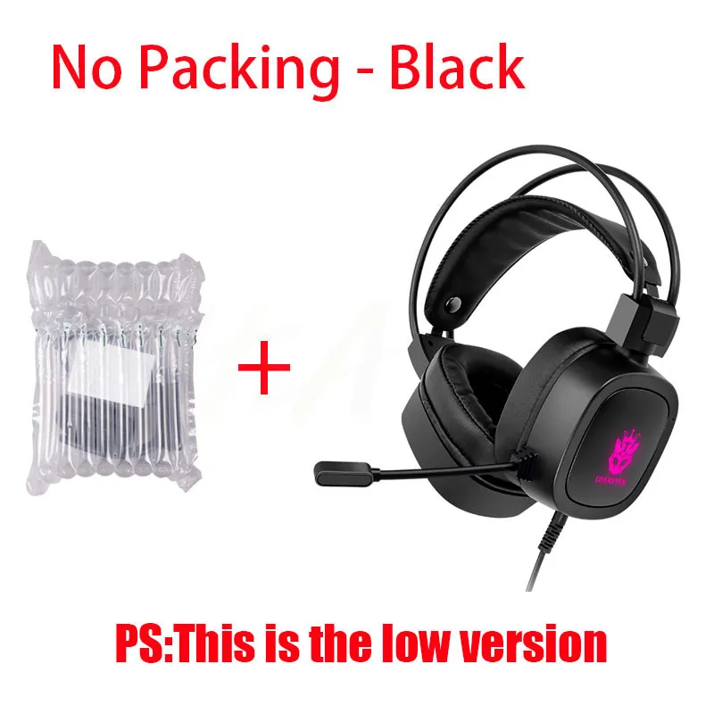 Professional Led Light Gamer Headsets for Computer Gaming Headphones Adjustable Bass Stereo PC Wired Headset With Mic Gifts