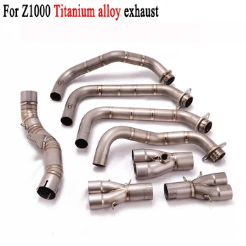 

For Kawasaki Z1000 Motorcycle Exhaust Slip on Full System Pipe Modified Titanium Alloy Front Pipe Link Pipe 2010 -2018