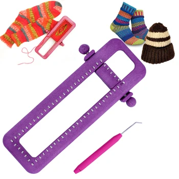 

Adjustable Sock Loom Kit Knitting Socks Scarf Hat DIY Hand Craft Tool Plastic