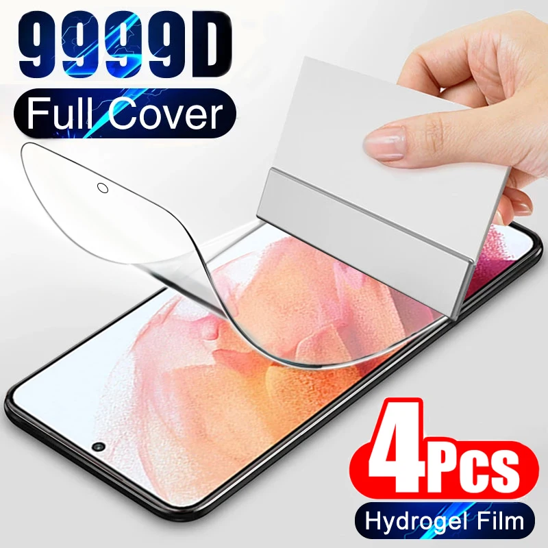 Гидрогелевая пленка 9999D для Samsung Galaxy M51 M31S M31 M30 M21 M20 M10 S22 Ultra S21 FE S20 Plus A72 A71 A70 A53 A52 A51 A50