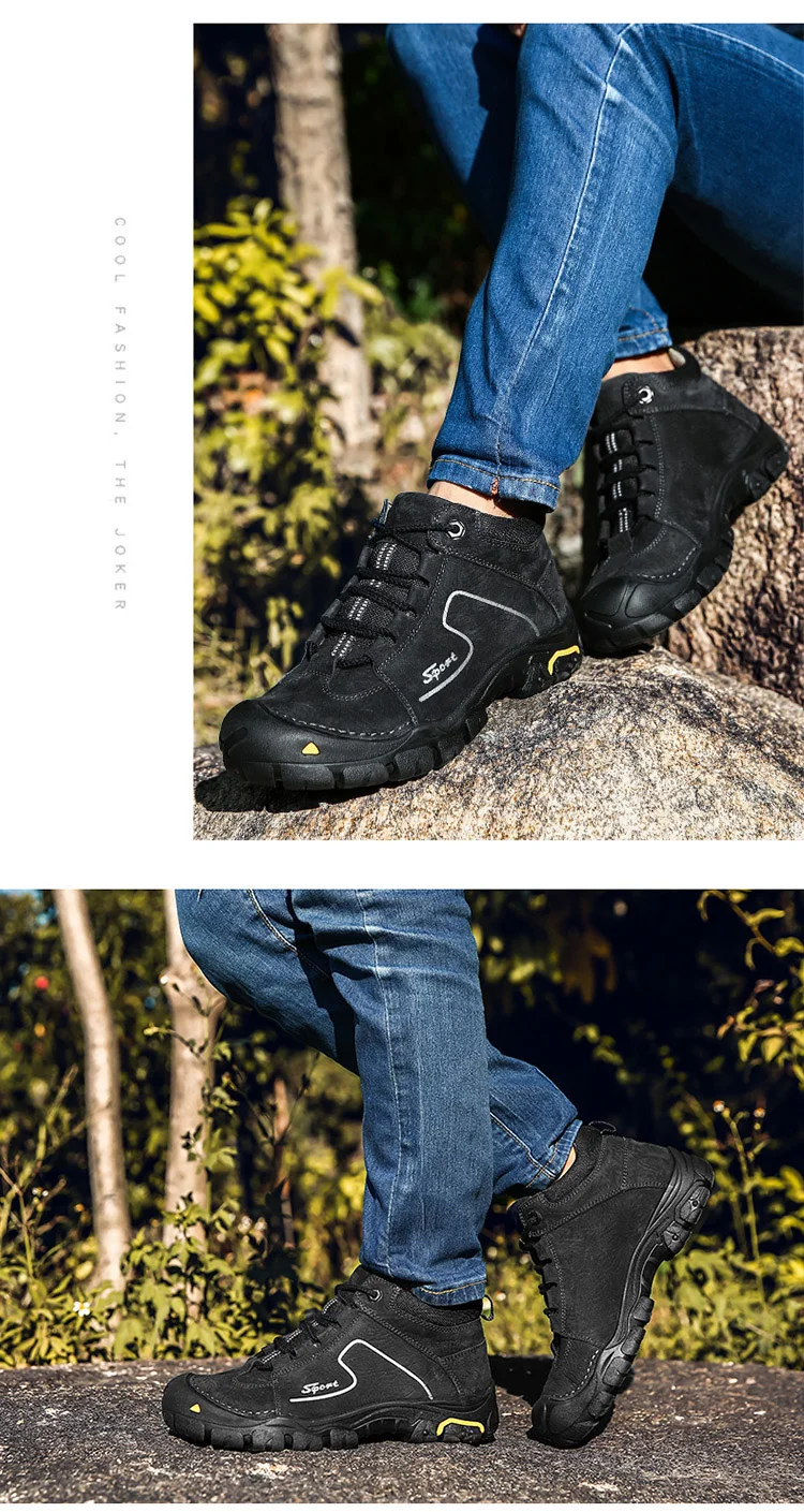 Г., новая осенне-зимняя кожаная обувь из хлопка мужские теплые бархатные ботинки на высокой подошве зимние ботинки кожаные мужские ботинки