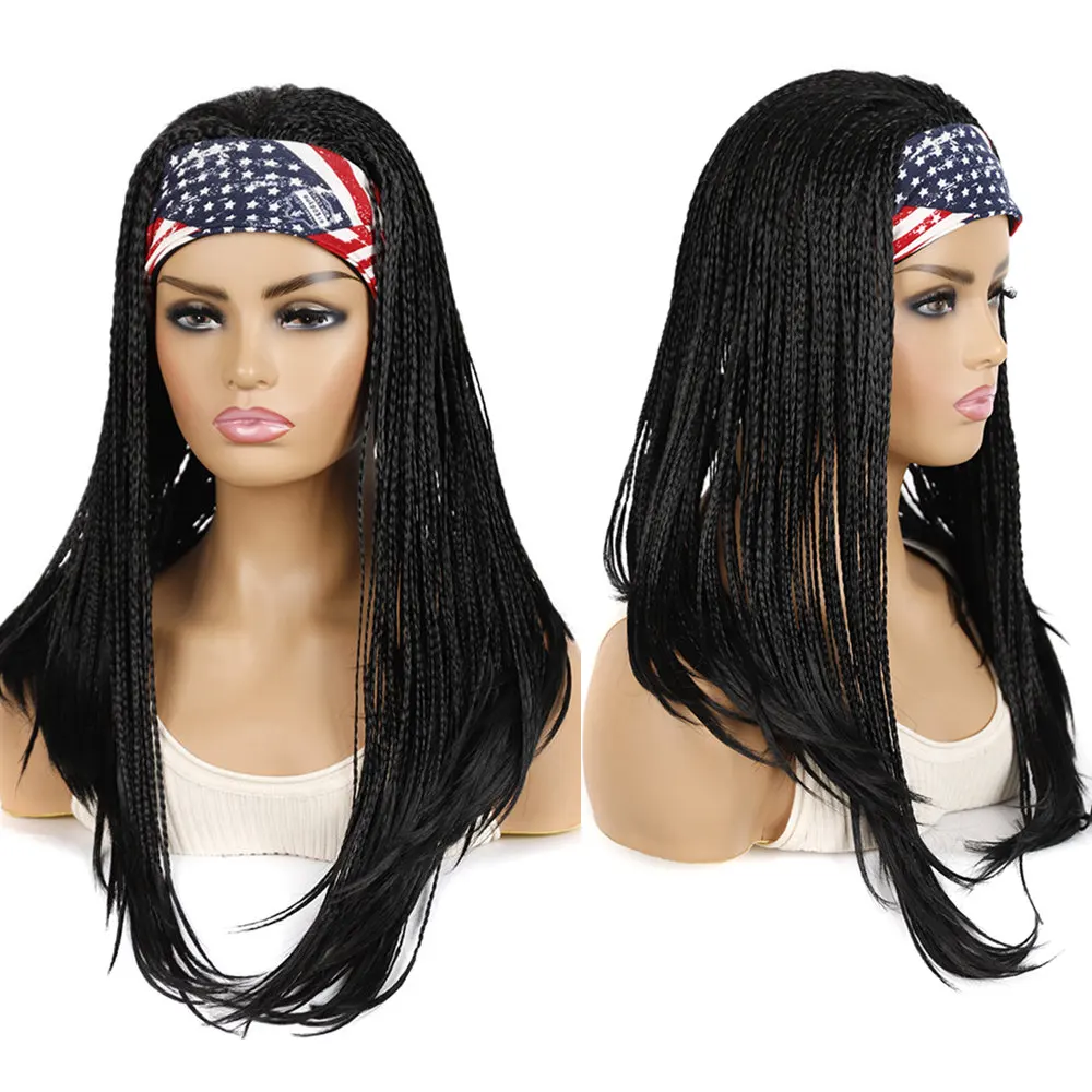 OUCEY Synthetic Wig Female Headband Wigs for Women Gray/613/Black Braided Wig Braid African Good Quality Headband