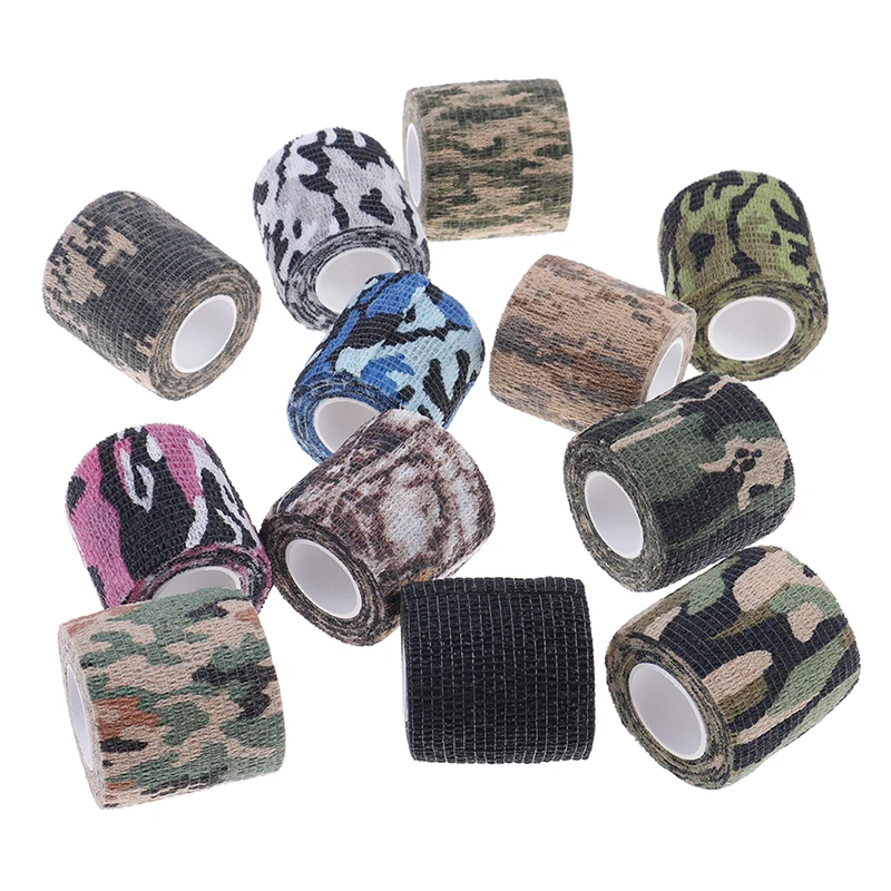 

1 Roll Durable Camouflage Stealth Tape Waterproof Wrap Army Camo Outdoor Hunting Shooting Blind Wrap 5cmx4.5m