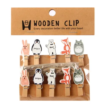 

photo clip send hemp rope cute cartoon photo wall decoration/penguin rabbit jumbo paper clips