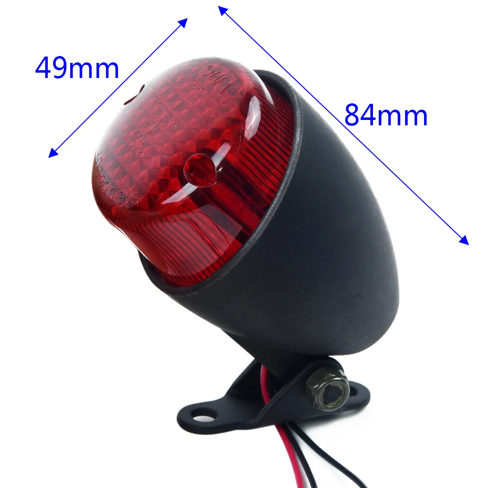 Стоп-сигнал для мотоцикла из алюминиевого сплава задний фонарь Harley Cafe Racer Bobber 84*49