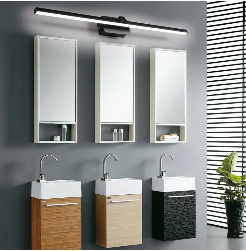 Светодиодный настенный светильник в современном стиле, минимализм, зеркало для ванной комнаты, косметический светильник, настенный промышленный алюминиевый светильник, лампа для внутреннего зеркала