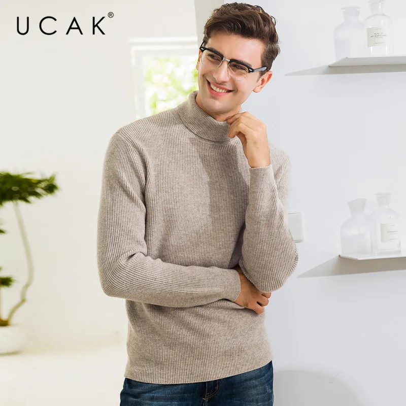 #Special Offers UCAK Brand Sweater Men Fashion Turtleneck Pull Homme Cotton Knitwear Pullover Men Autumn Winter Thick Warm Jersey Hombre U1017 #Special Offers UCAK Brand Sweater Men Fashion Turtleneck Pull Homme Cotton Knitwear Pullover Men Autumn Winter Thick Warm Jersey Hombre U1017