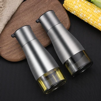 

320ml Drip-Free Stainless Steel Oil Dispenser Oil Control Seasoning Bottle for Kitchen WXV Sale
