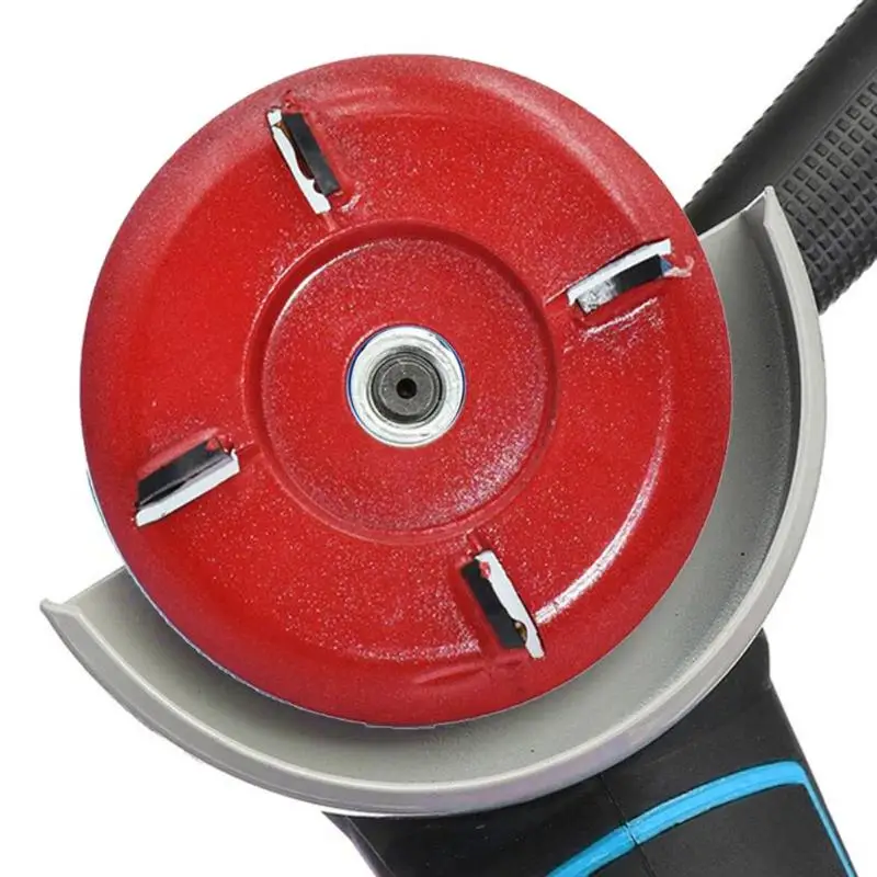 

Wood Carving Cutter Disc 4 Teeth Power Milling Attachment Sculpting Tool for 16mm Angle Grinder Woodworking Shovel Plate