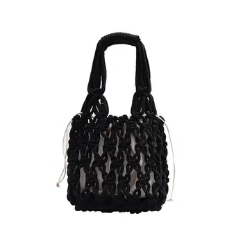 

2020 New Women Handbag Fashion Women Bag Woven Summer Youth Beach Bag Wild Candy Colors Light Literary Style