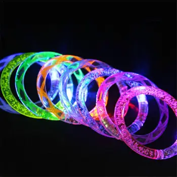 

Flash Bracelet LED Seven Colors Light Bracelet Kids Acrylic Bubble Light Bracelet Children's Luminous Toys Party Dress Up Toy