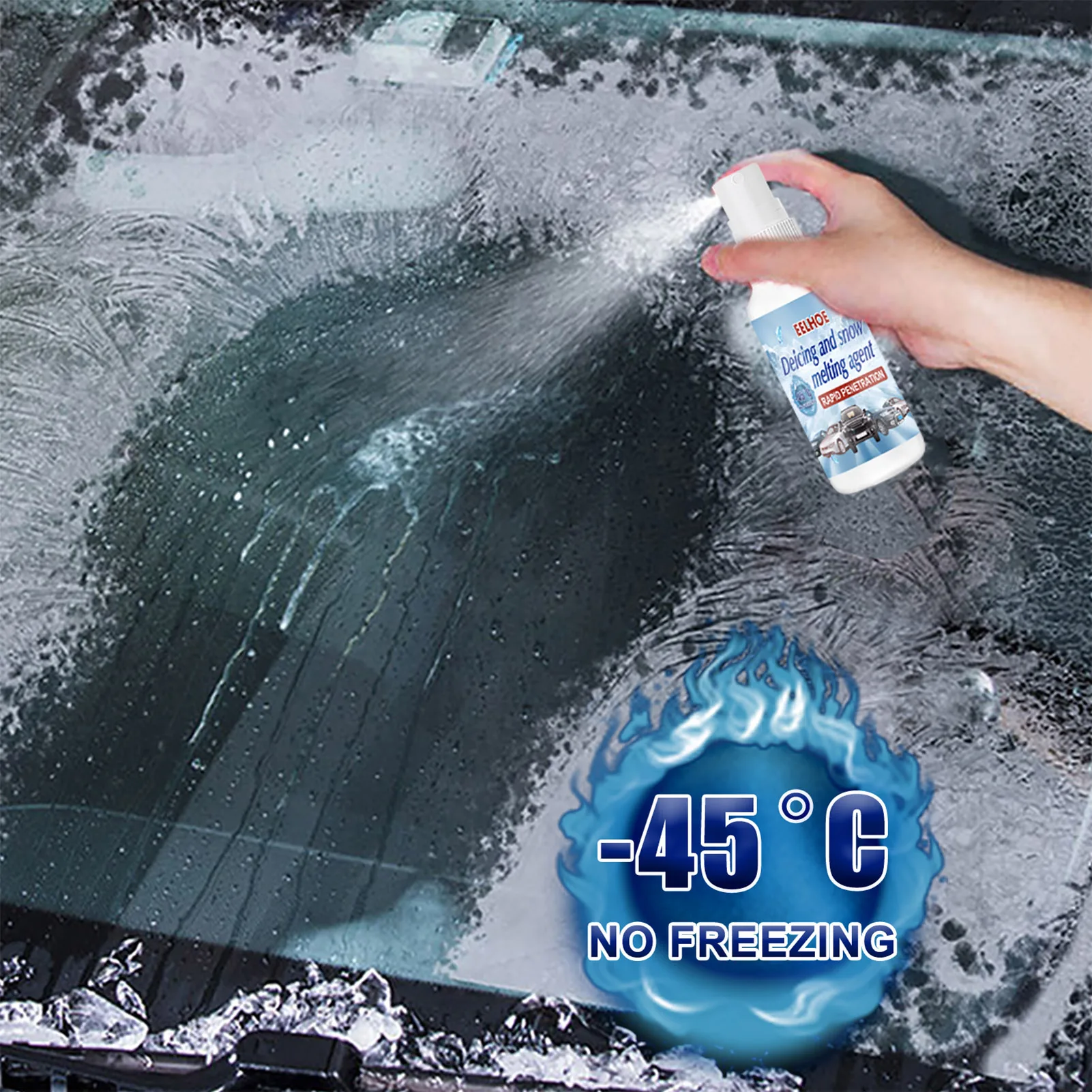 Zooarts Auto Glas Deicing Anti-Gefrier Spray, 2024 Neue Windschutzscheibe  De-Icer Spray, EIS Entferner Schmelzen Spray, EIS Entferner Schmelzen Spray  für Auto (1 Pcs) : : Auto & Motorrad