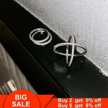 

Statement Female Cross ring 925 Sterling silver Pave AAAAA Cz Engagement Wedding Band Rings for women Bridal Party Jewelry Gift