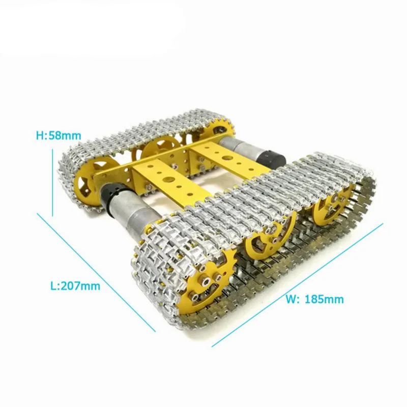 Мини металлический гусеничный Танк шасси T100 DIY Arduino робот умный автомобиль с