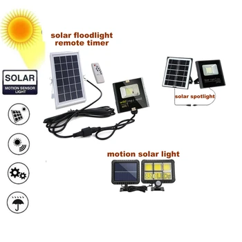 

Solar Lights Outdoor PIR Motion Sensor Activated Separable Light for Garden Security Waterproof Wireless Wall Lamp 54 LED spotl