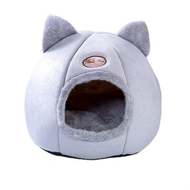 Removable Cat Bed Indoor Cat Dog House With Mattress Warm Pet Kennel Deep Sleeping Winter Kitten Kennel Puppy Cage Lounger 3