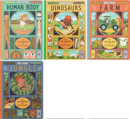 4 книги/лот жизнь на Земле книги для подростков детские английском языке