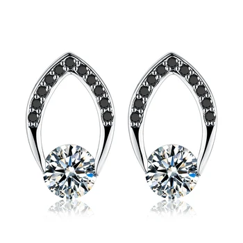 

SODROV Classic 2.2g 100% Genuine 925 Sterling Silver Female Earring Fine Jewelry Vintage Wedding Stud Earrings for Women T007