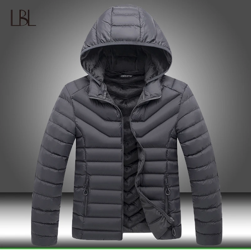 Winter Jacket Men Parkas Thicken Warm Coat Mens Hooded Jackets Solid Color Parka Coat Male Fashion New Streetwear Plus Size 9xl Parkas Aliexpress