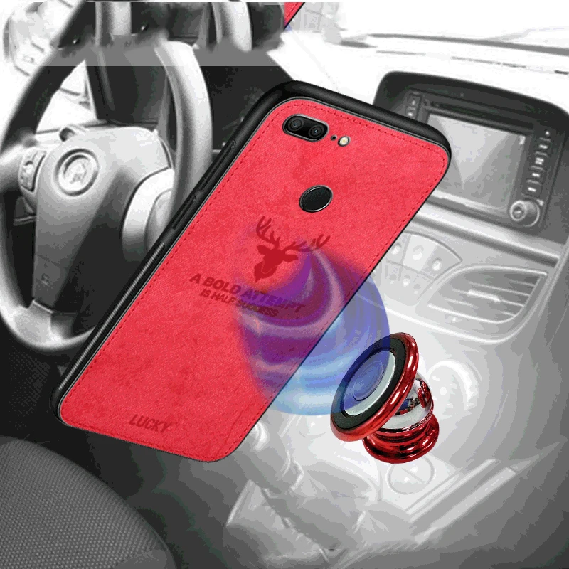 

Hot Cloth Texture Deer 3D Soft TPU Magnetic Car Case For Huawei P20 Pro Built-in Magnet Plate Case For P30 Pro P20 Lite Cover For Huawei Mate 20 10 /Mate 20 10 Lite / Mate 10 20 Pro Case