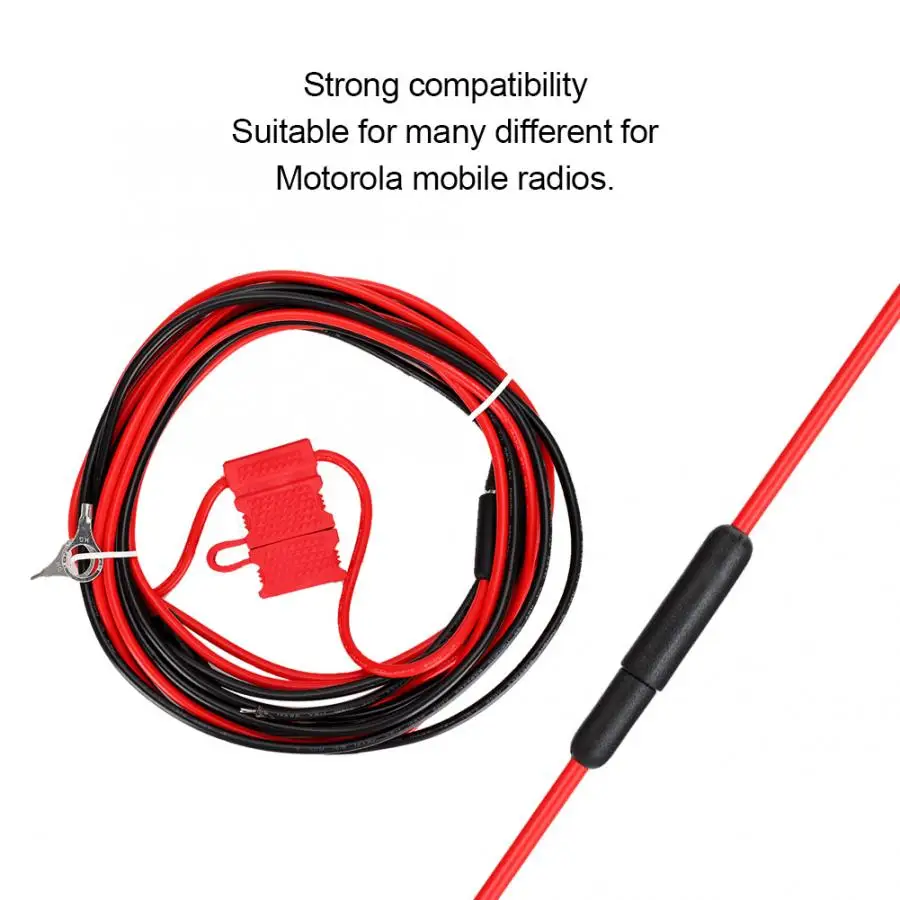 HKN4137A ABS+ металлический шнур питания с пряжкой для MOTOROLA Mobile Radio черный красный